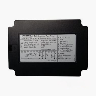 Automatyczne sterowanie i zapłon Pactrol P16FIS, Tp 30-80s, Ts 2.5-5s (zamiennik 406201/V01, brak na magazynie)