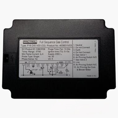Pactrol P16 DIS V 03 (CE) automatyczne sterowanie i zapłon, Tp 12-24s, Ts 5-10s (produkcja zaniechana, brak na magazynie)