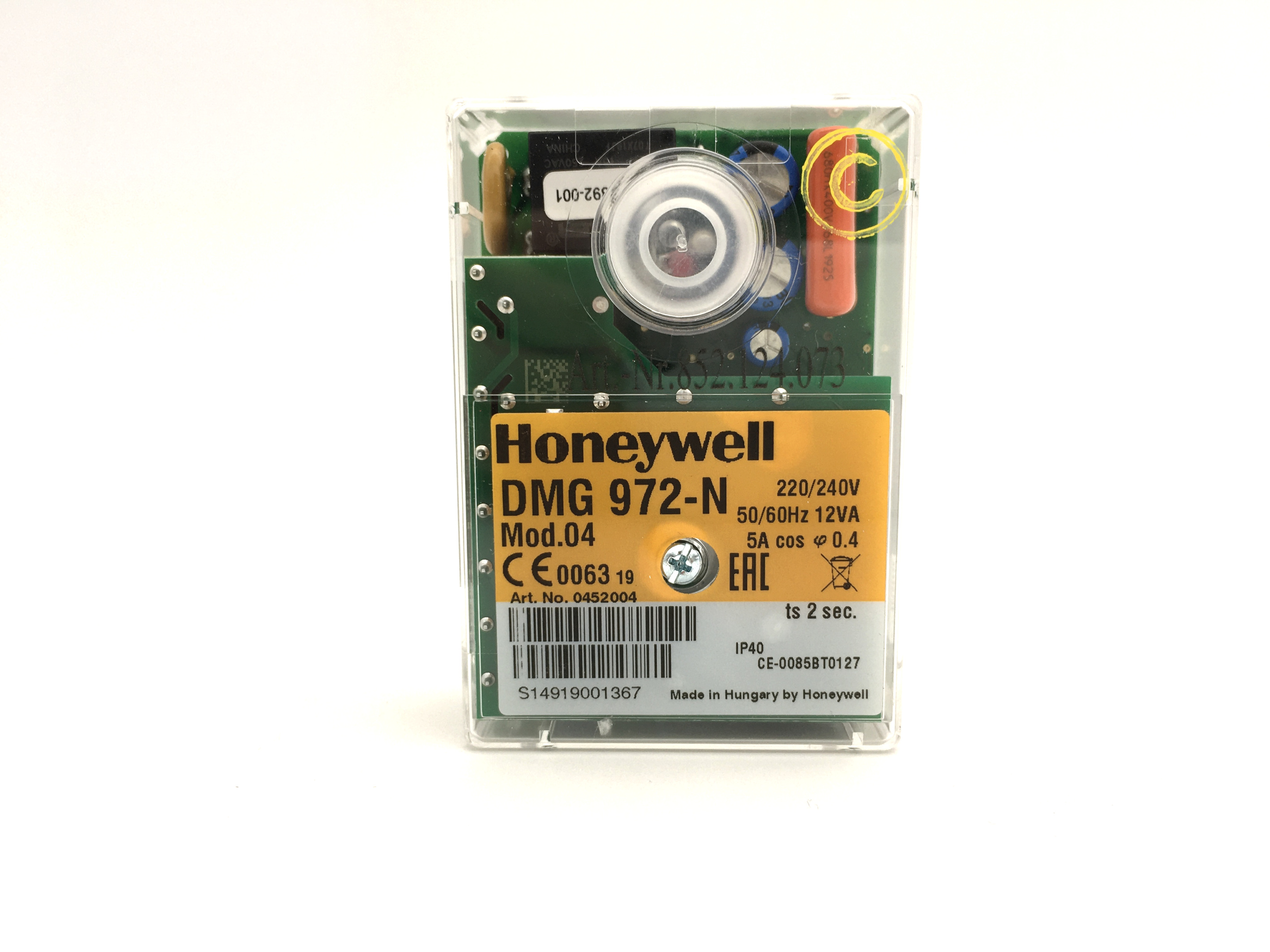 Jednostka kontroli spalania Honeywell Satronic DMG972-N mod.04 0452004U 2