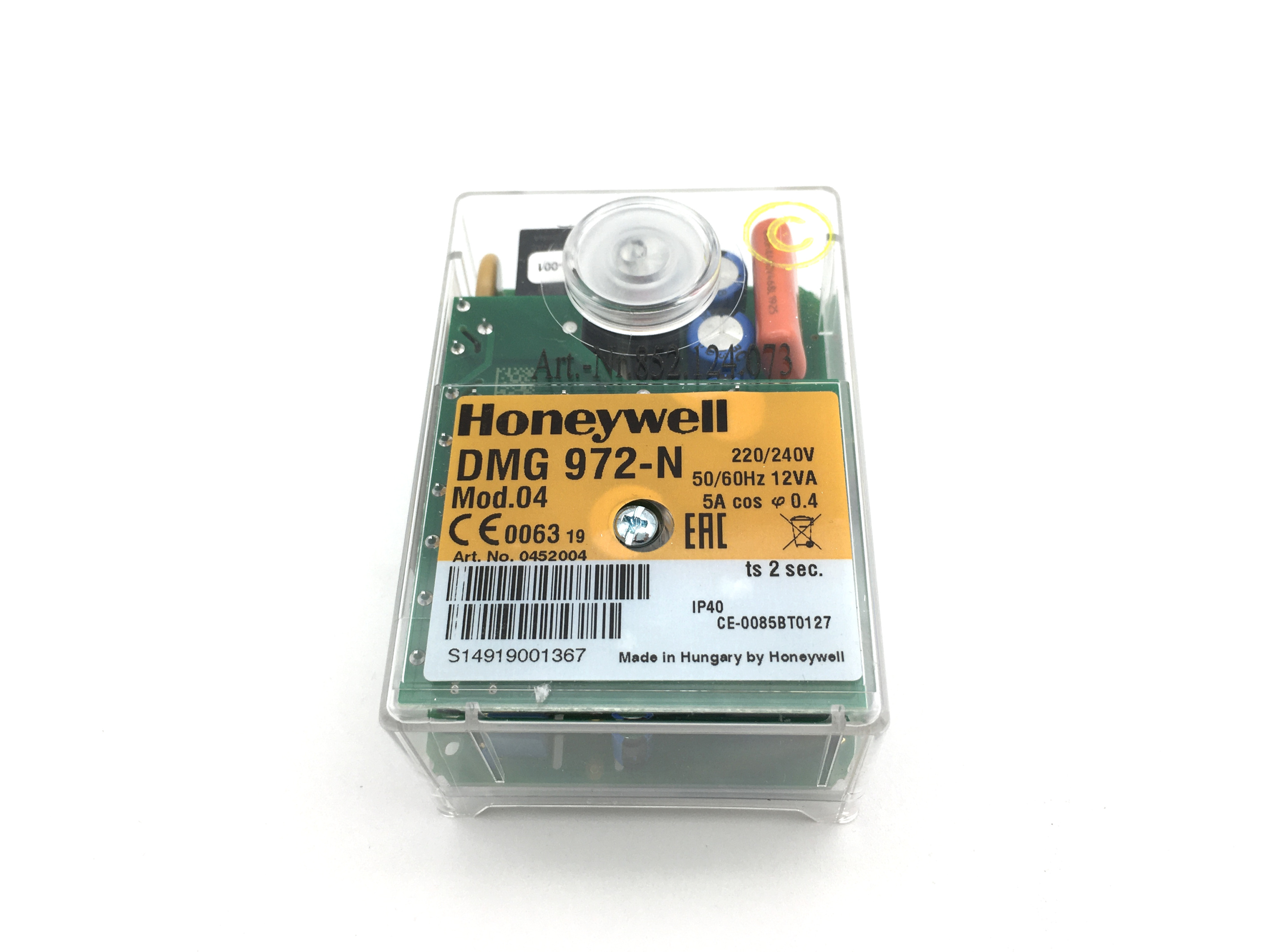 Jednostka kontroli spalania Honeywell Satronic DMG972-N mod.04 0452004U 3