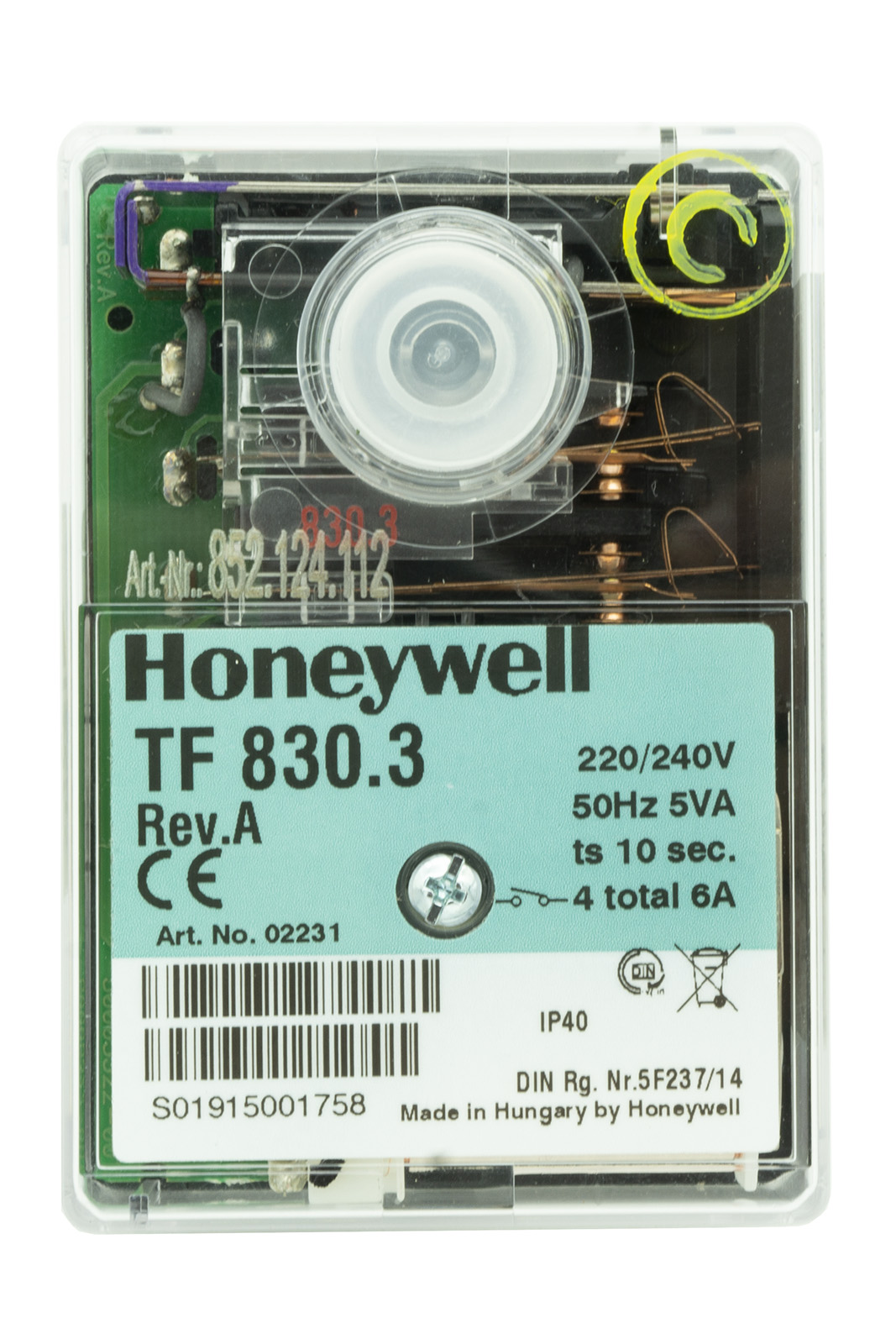 Jednostka sterująca spalaniem Honeywell Satronic TF830.3 02231U 4