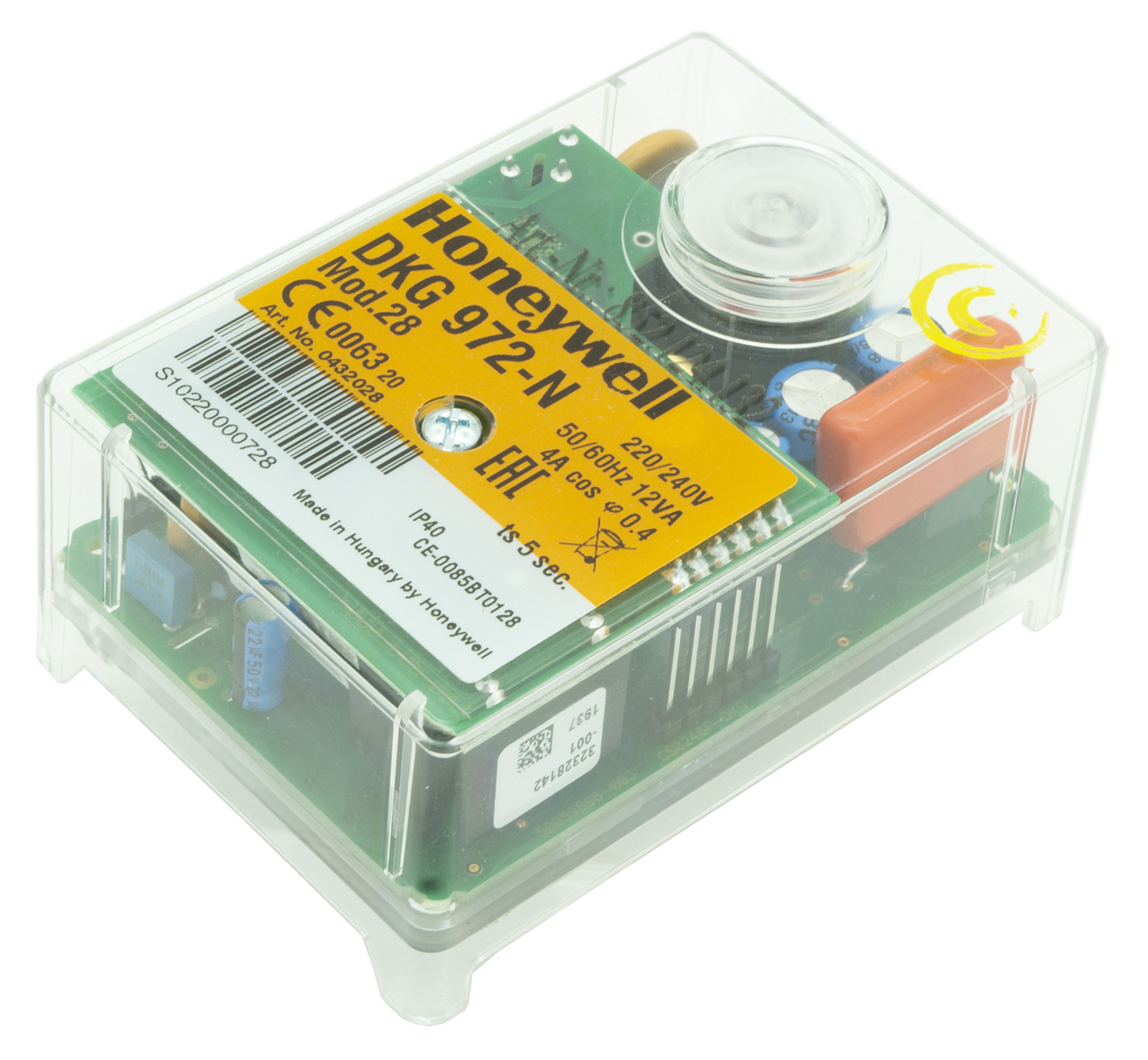 Jednostka sterująca spalaniem Honeywell Satronic DKG972N mod.28 0432028U 2