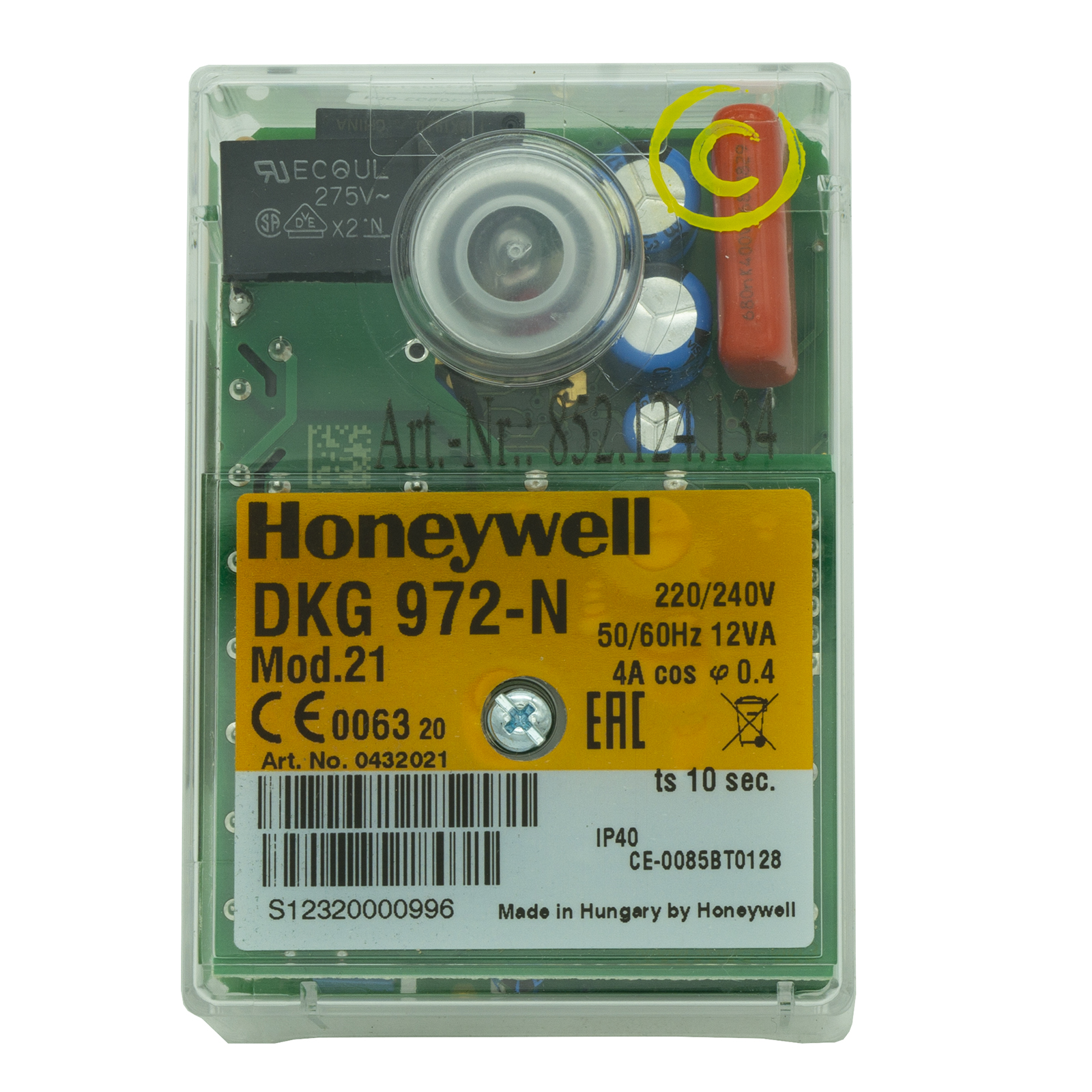 Jednostka kontroli spalania Honeywell Satronic DKG972-N mod.21 0432021 Honeywell 6